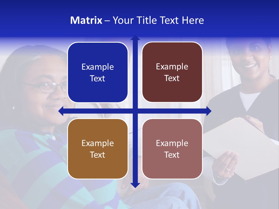 Female Home Nurse PowerPoint Template