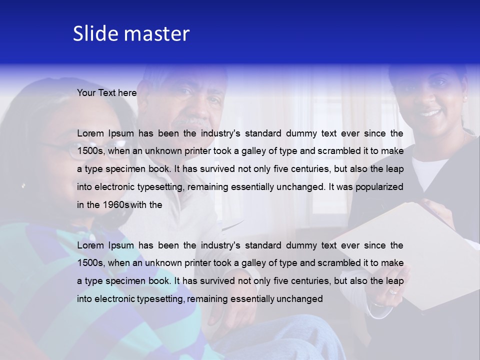 Female Home Nurse PowerPoint Template