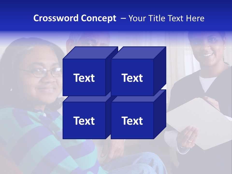 Female Home Nurse PowerPoint Template