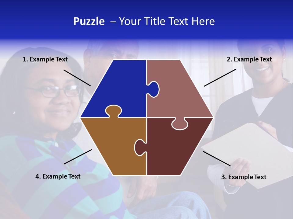 Female Home Nurse PowerPoint Template