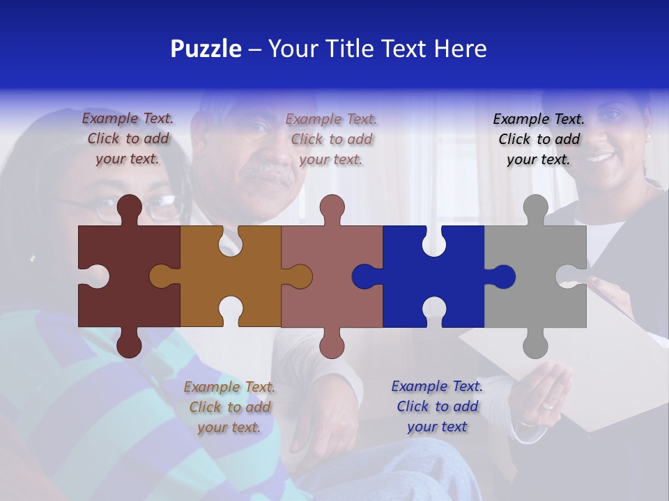 Female Home Nurse PowerPoint Template