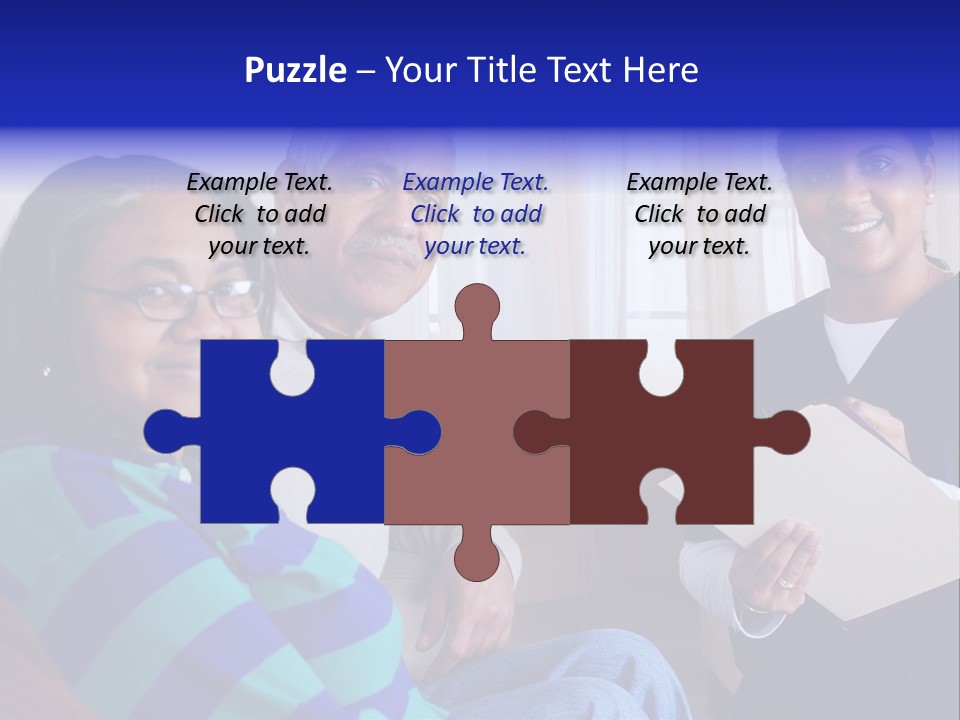 Female Home Nurse PowerPoint Template