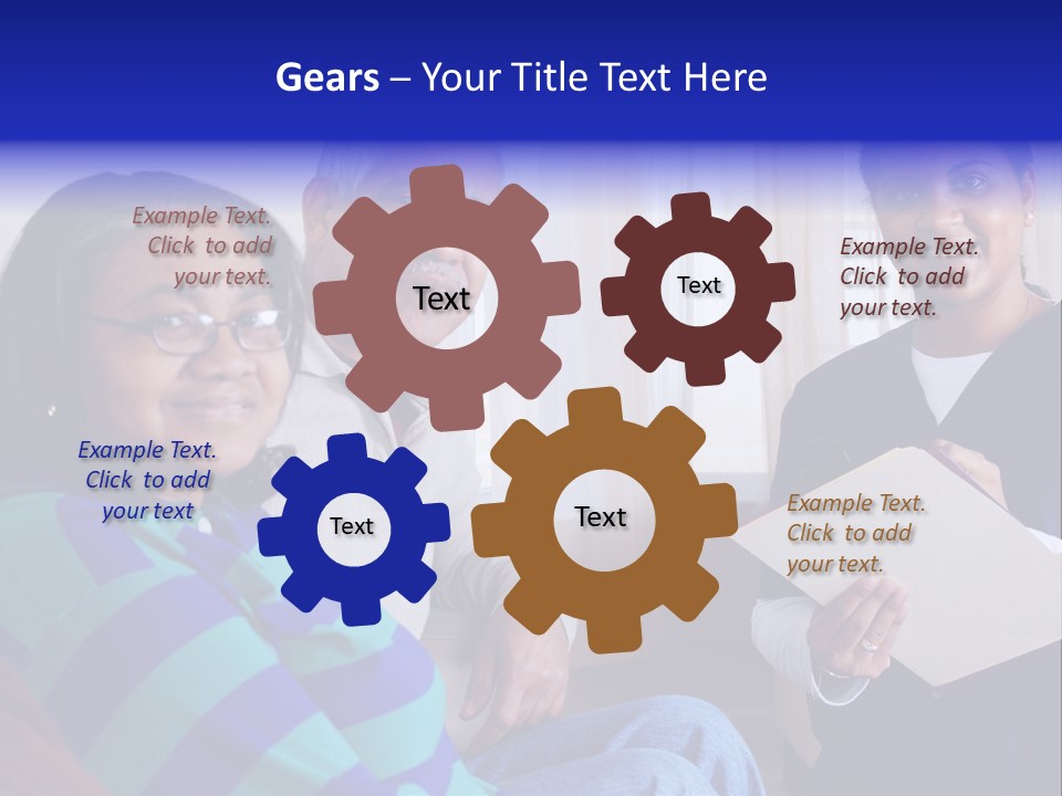 Female Home Nurse PowerPoint Template