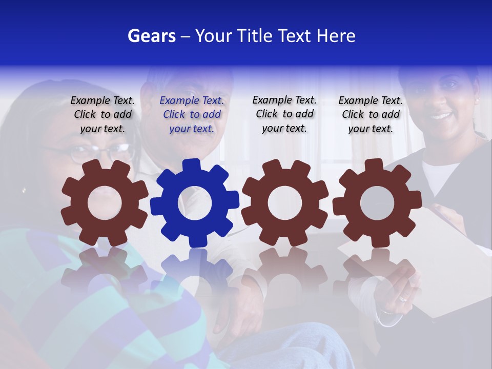 Female Home Nurse PowerPoint Template