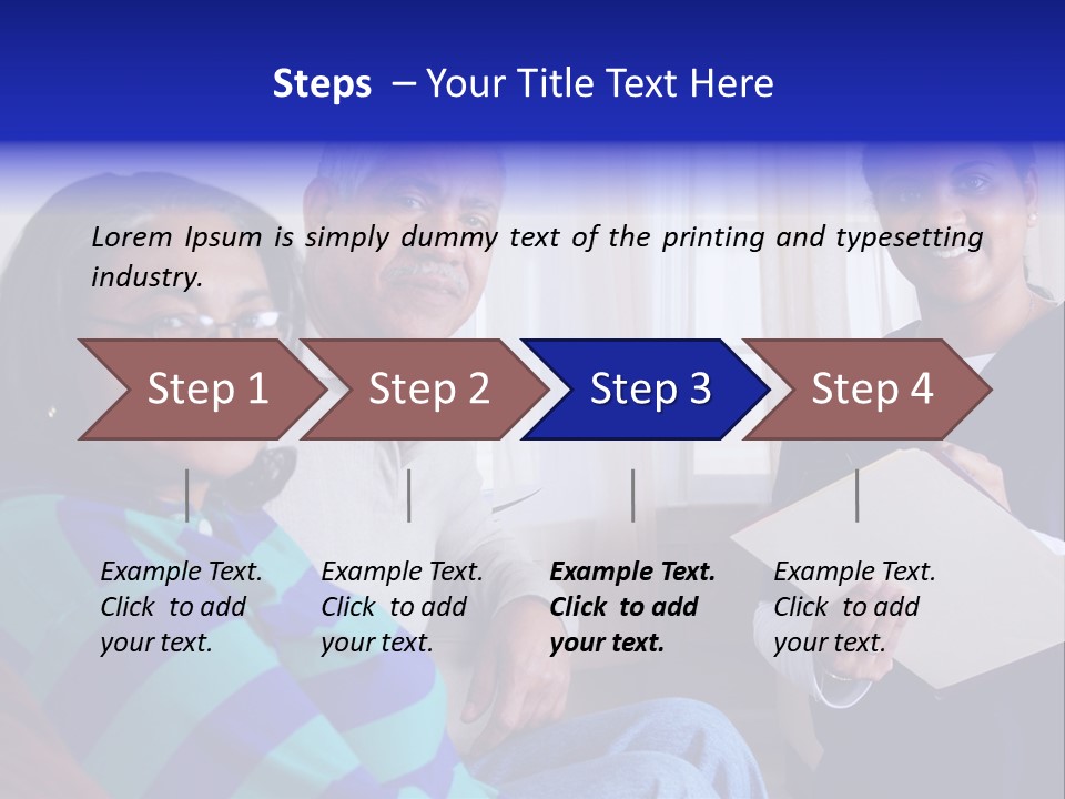 Female Home Nurse PowerPoint Template