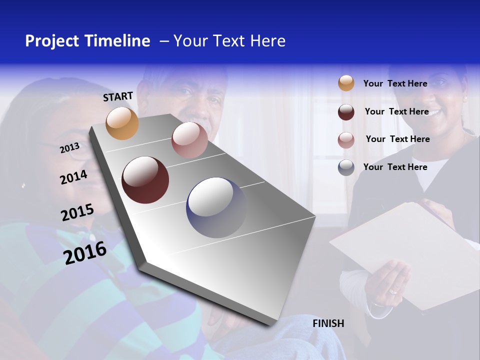 Female Home Nurse PowerPoint Template