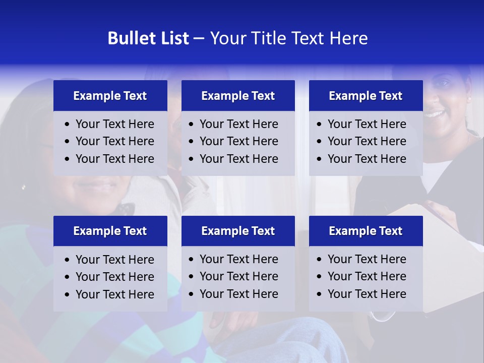 Female Home Nurse PowerPoint Template