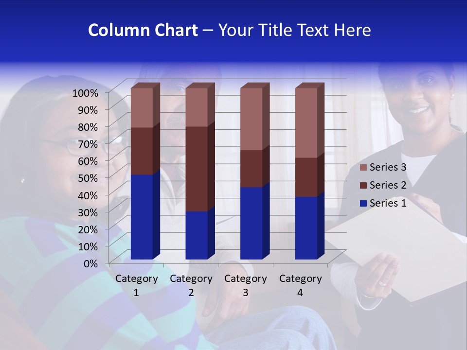 Female Home Nurse PowerPoint Template