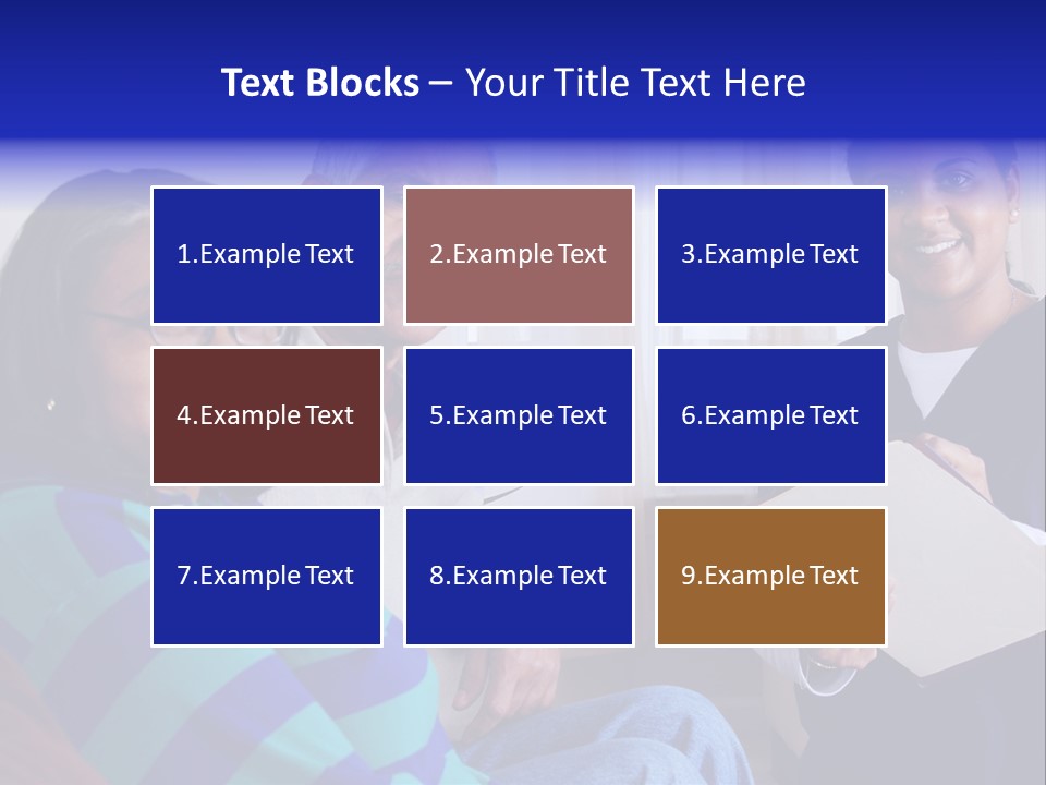 Female Home Nurse PowerPoint Template