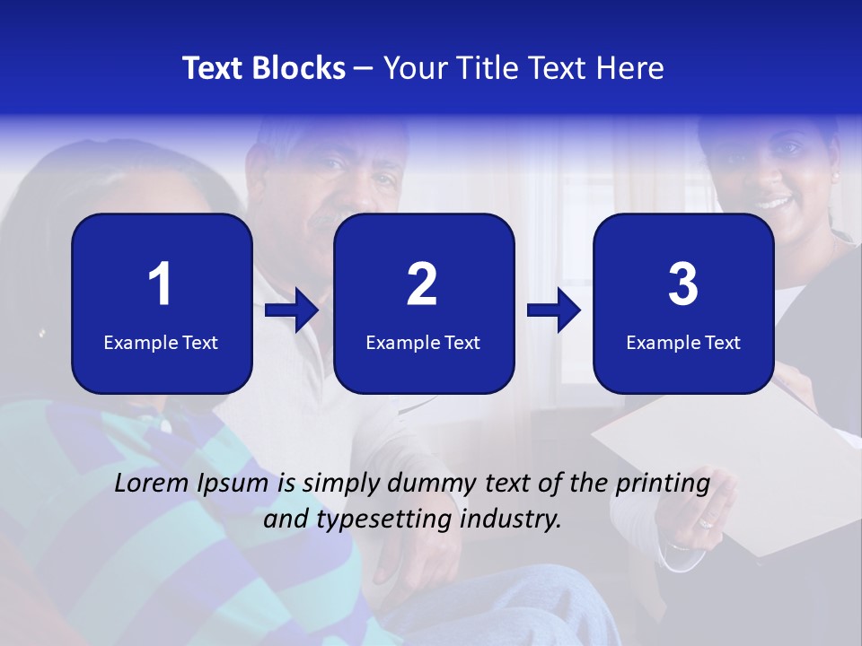 Female Home Nurse PowerPoint Template