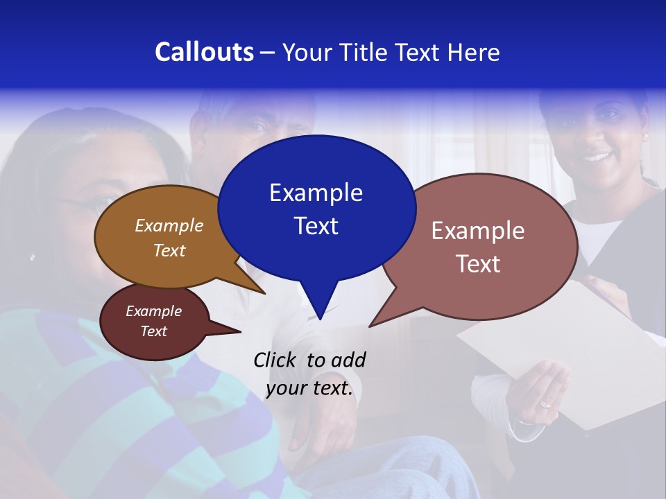 Female Home Nurse PowerPoint Template