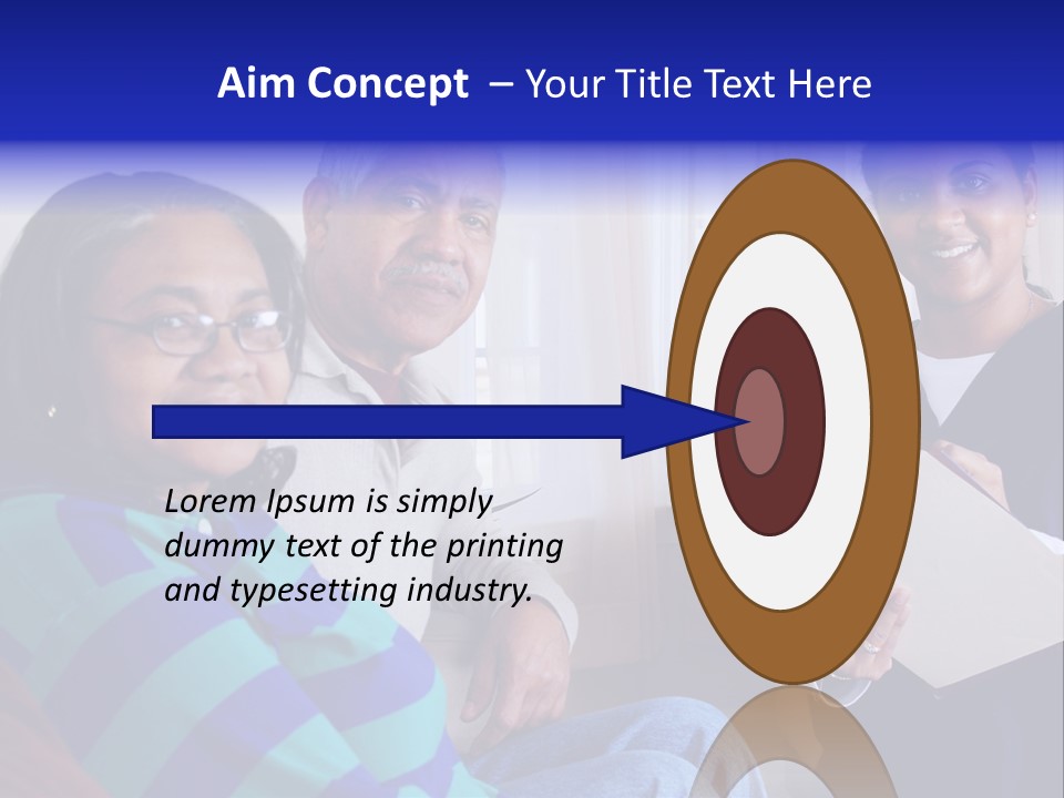 Female Home Nurse PowerPoint Template