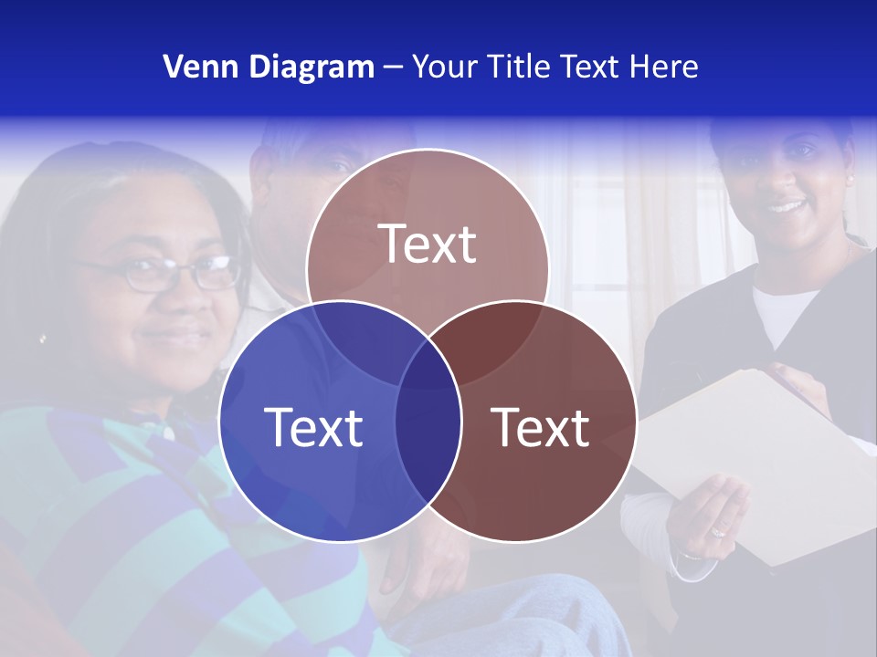 Female Home Nurse PowerPoint Template