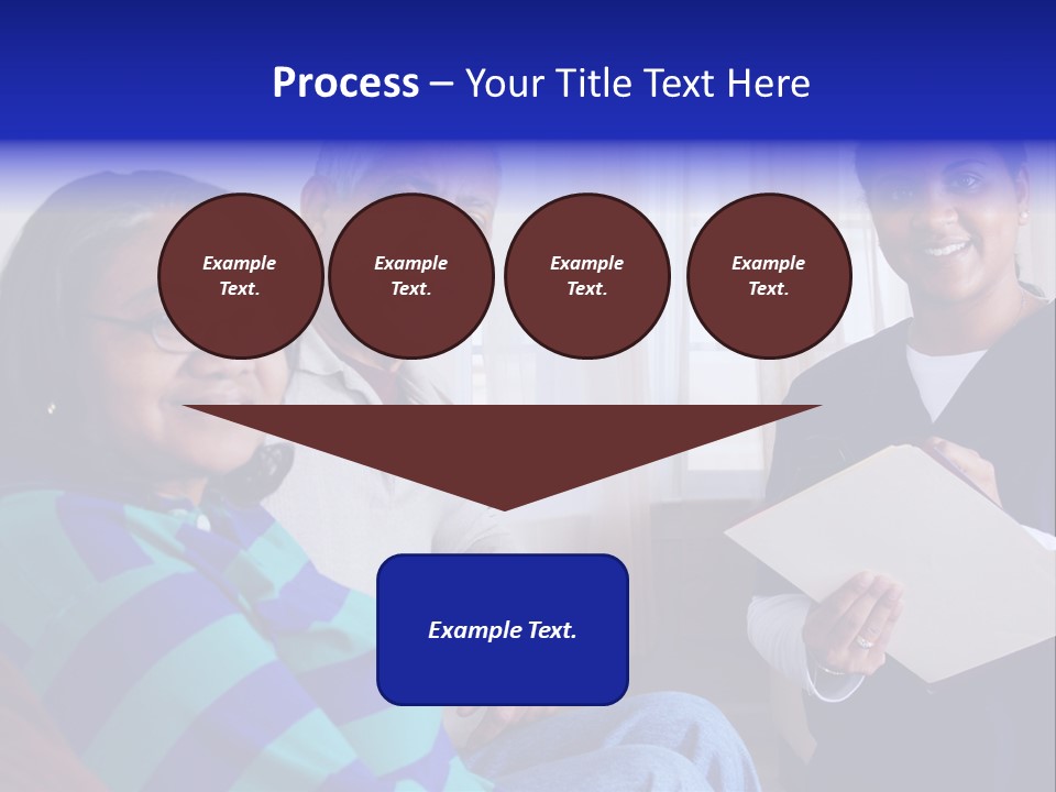 Female Home Nurse PowerPoint Template