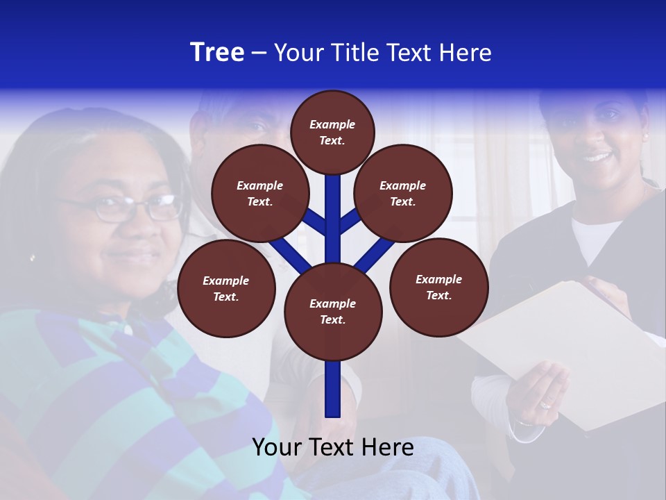 Female Home Nurse PowerPoint Template