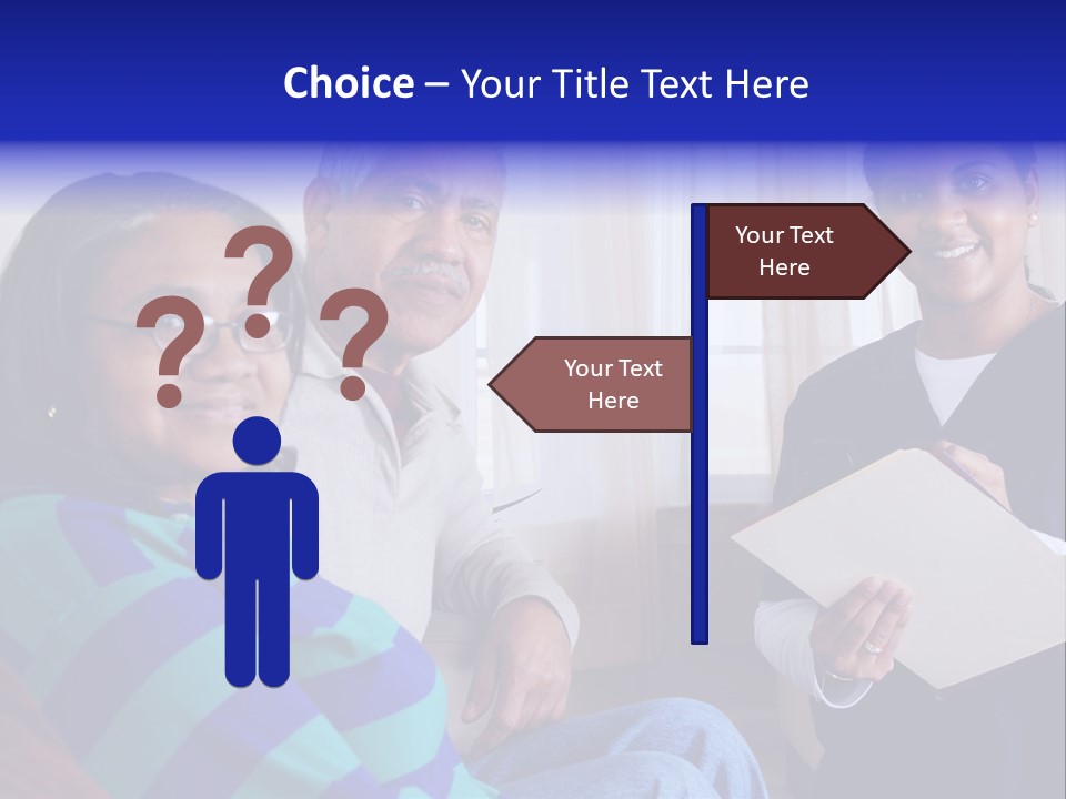 Female Home Nurse PowerPoint Template