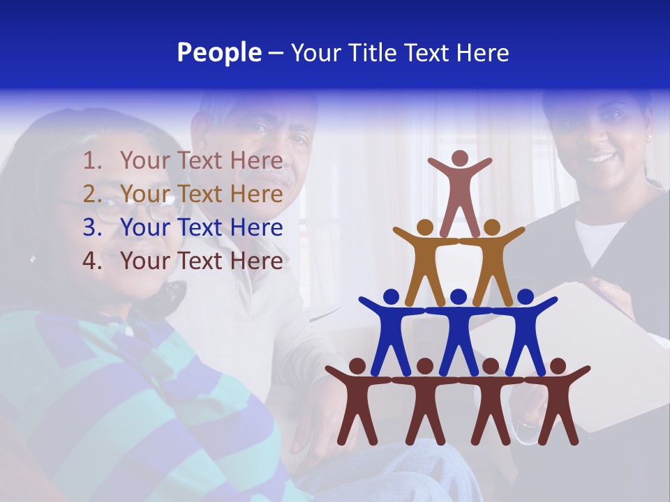 Female Home Nurse PowerPoint Template