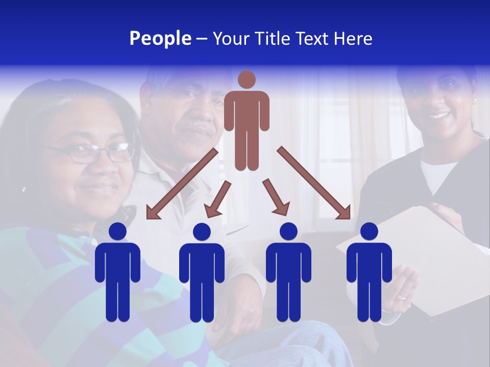 Female Home Nurse PowerPoint Template