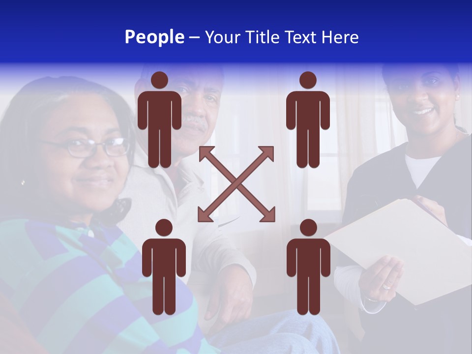 Female Home Nurse PowerPoint Template