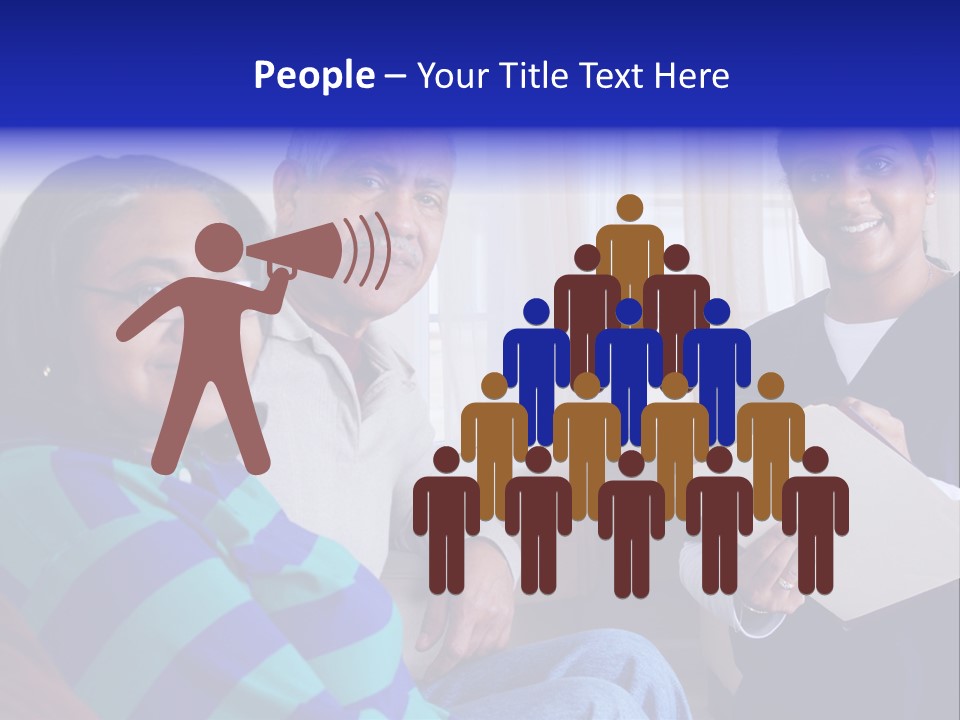 Female Home Nurse PowerPoint Template