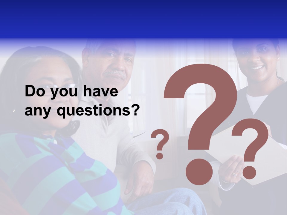 Female Home Nurse PowerPoint Template