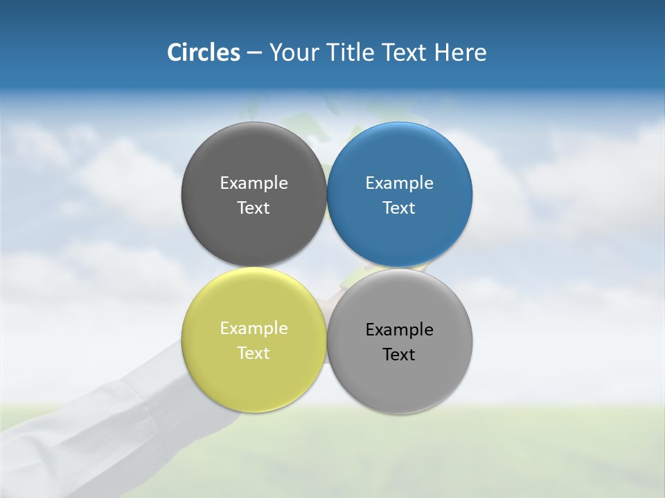 Meadow Hand Concept PowerPoint Template