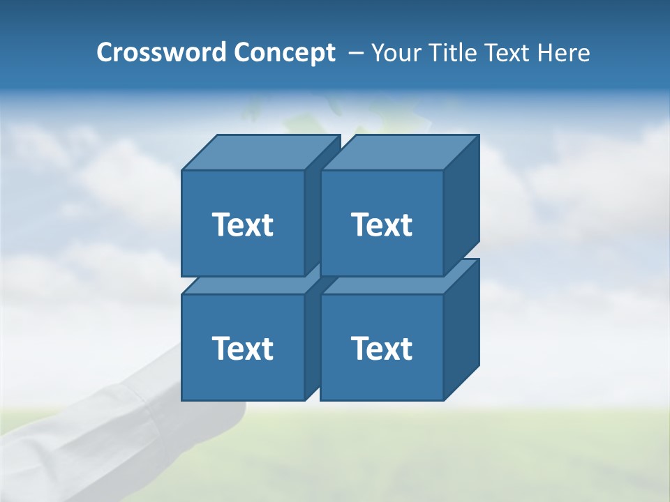 Meadow Hand Concept PowerPoint Template