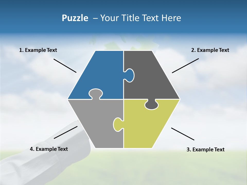 Meadow Hand Concept PowerPoint Template