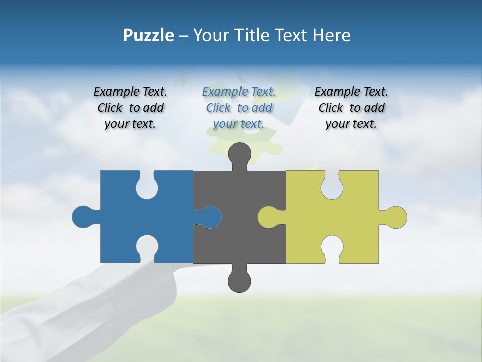 Meadow Hand Concept PowerPoint Template