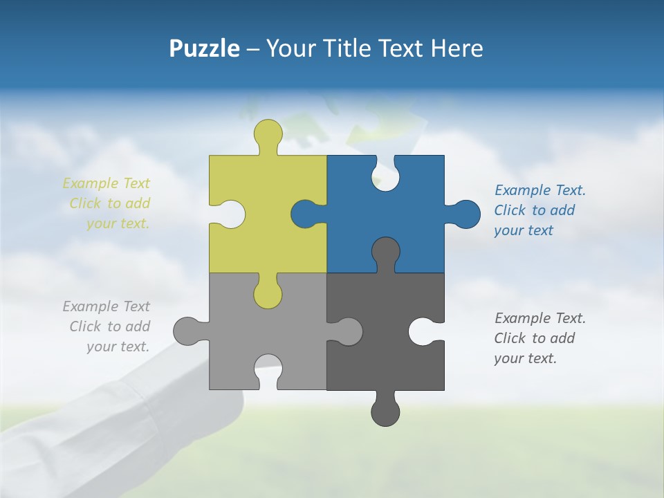 Meadow Hand Concept PowerPoint Template