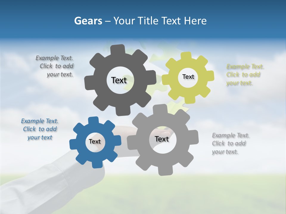 Meadow Hand Concept PowerPoint Template