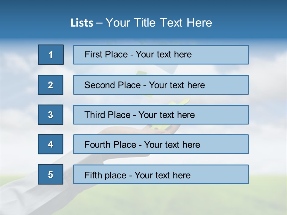 Meadow Hand Concept PowerPoint Template
