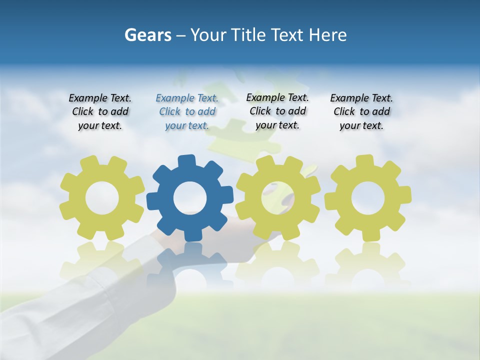 Meadow Hand Concept PowerPoint Template