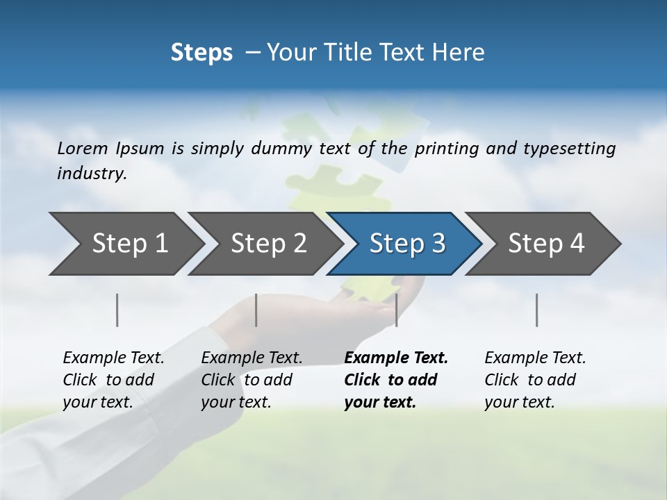 Meadow Hand Concept PowerPoint Template