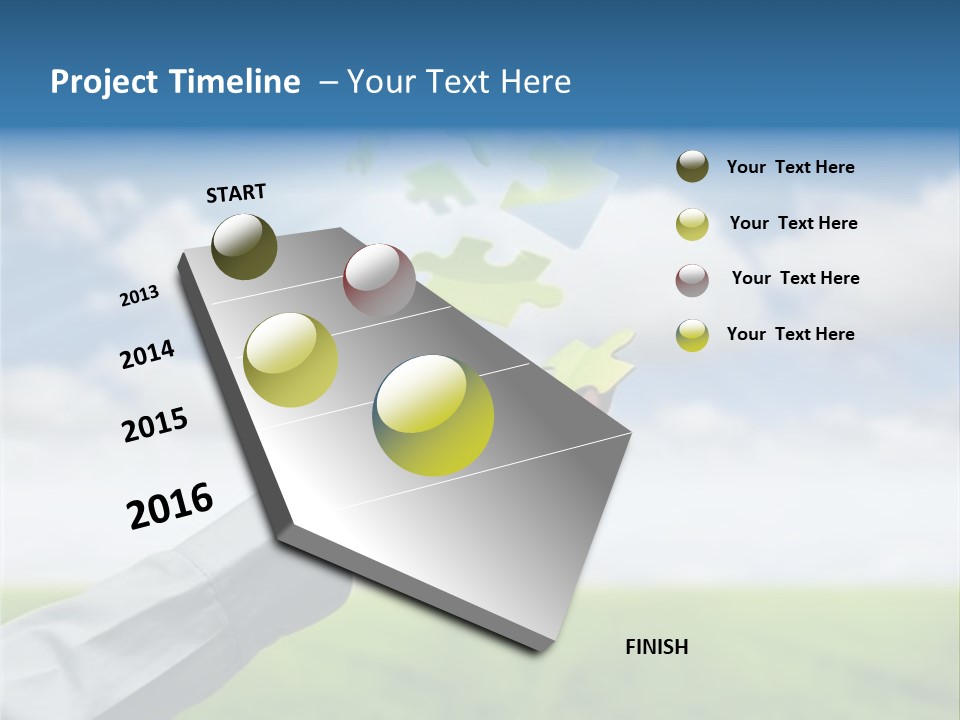 Meadow Hand Concept PowerPoint Template