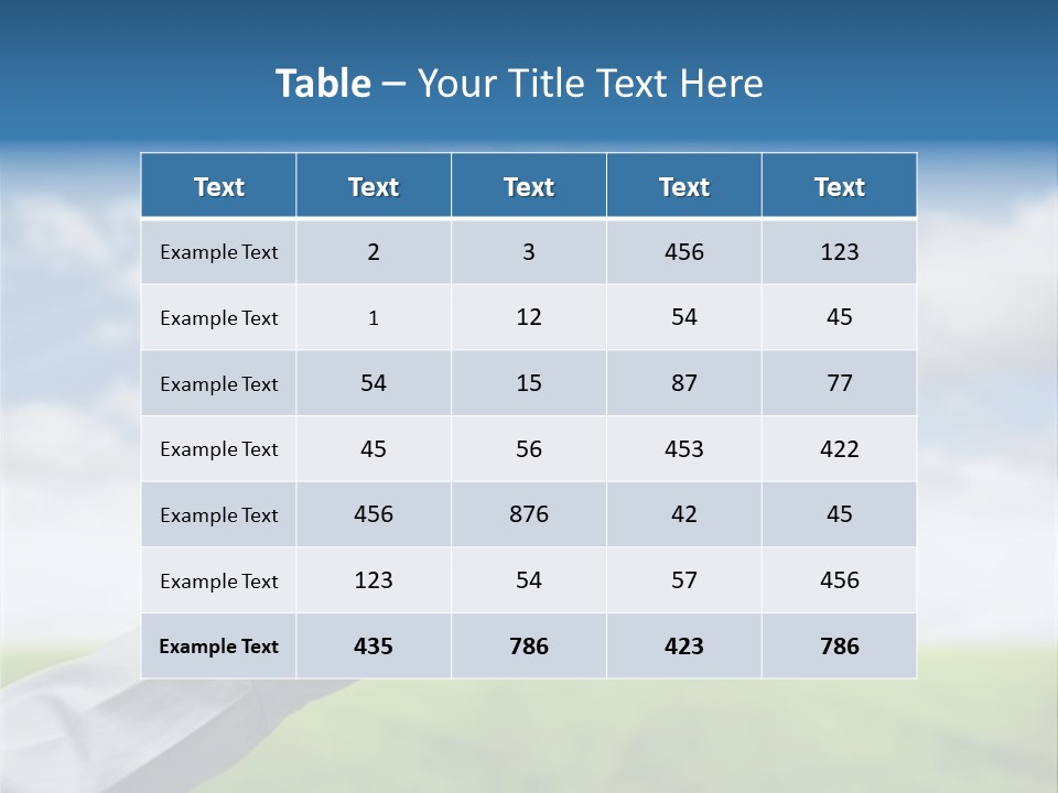 Meadow Hand Concept PowerPoint Template