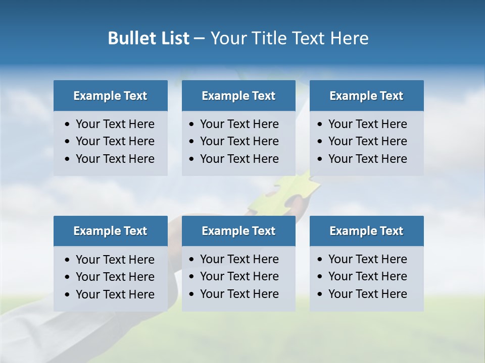 Meadow Hand Concept PowerPoint Template
