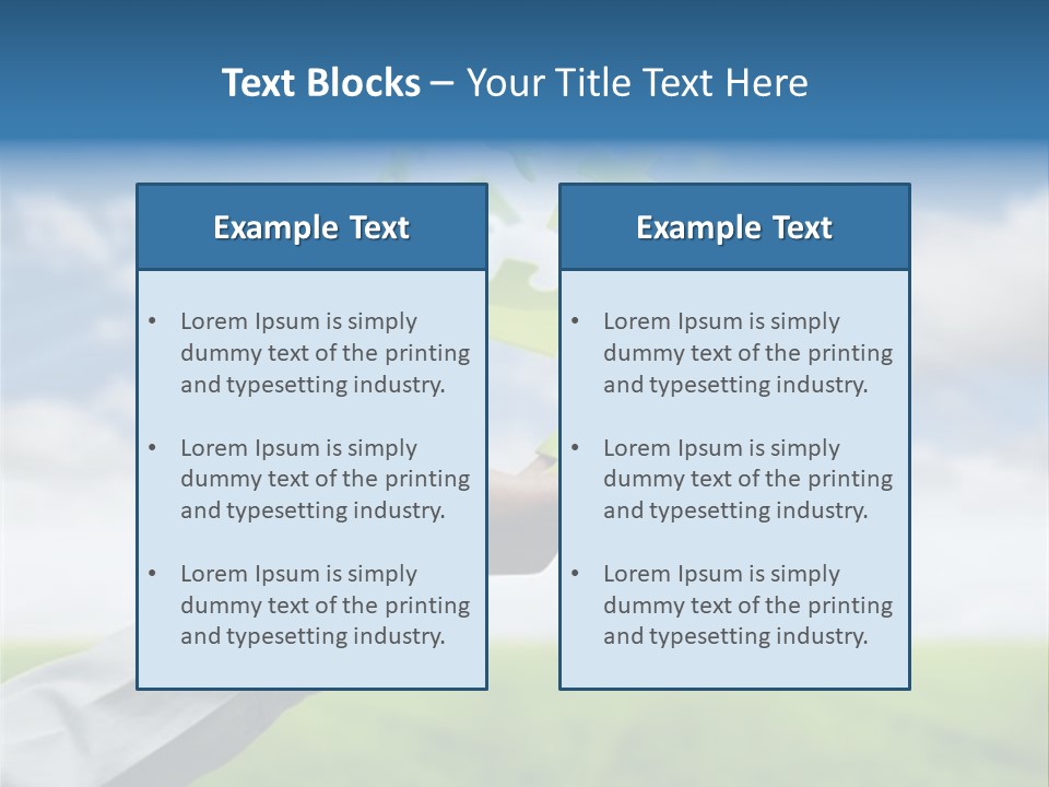 Meadow Hand Concept PowerPoint Template