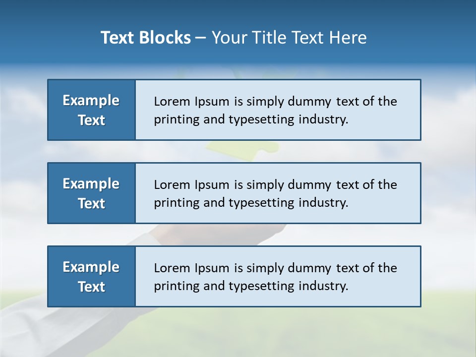 Meadow Hand Concept PowerPoint Template
