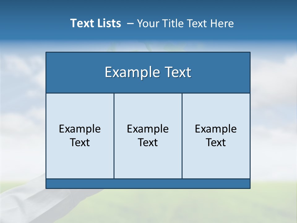 Meadow Hand Concept PowerPoint Template