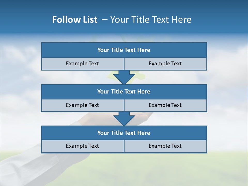 Meadow Hand Concept PowerPoint Template