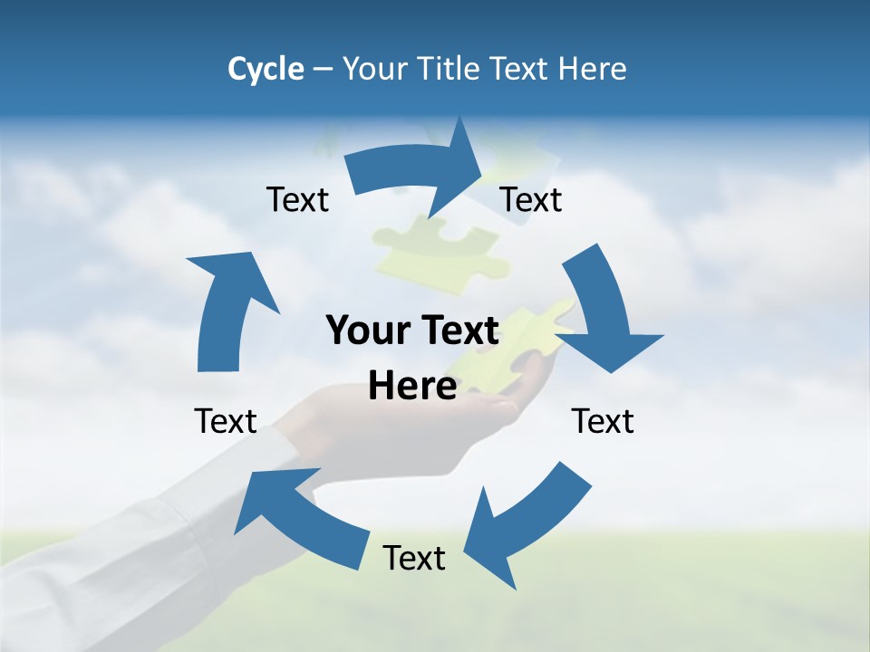Meadow Hand Concept PowerPoint Template