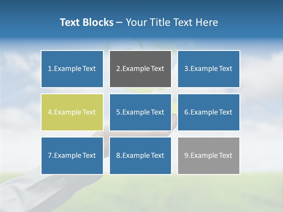 Meadow Hand Concept PowerPoint Template