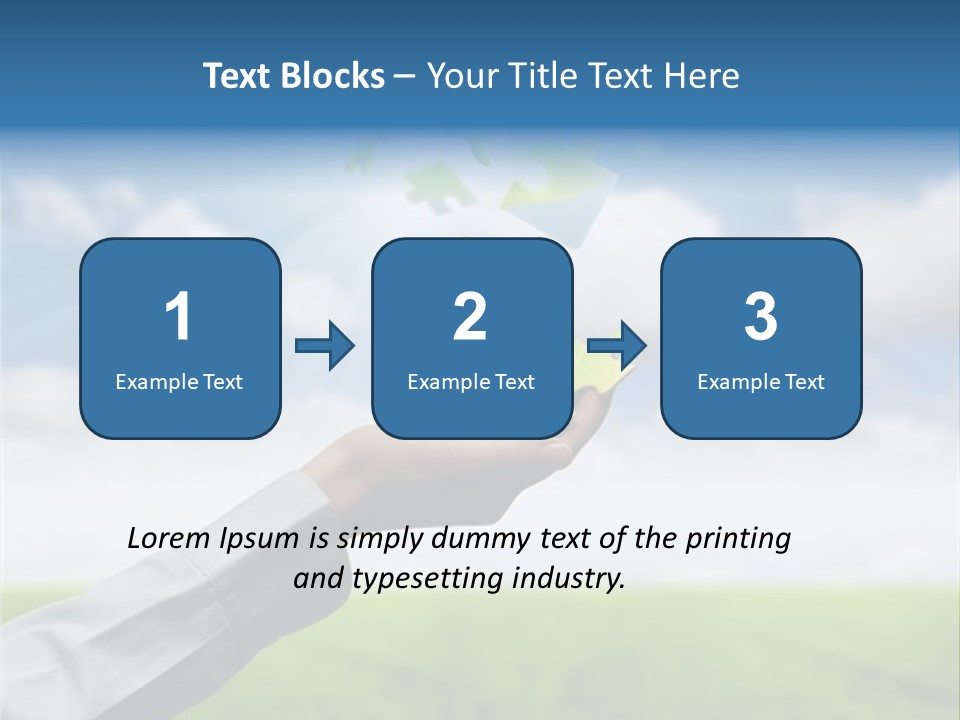 Meadow Hand Concept PowerPoint Template