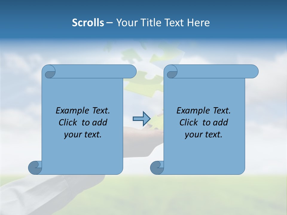 Meadow Hand Concept PowerPoint Template