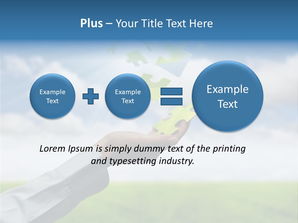 Meadow Hand Concept PowerPoint Template