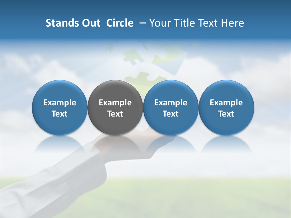 Meadow Hand Concept PowerPoint Template