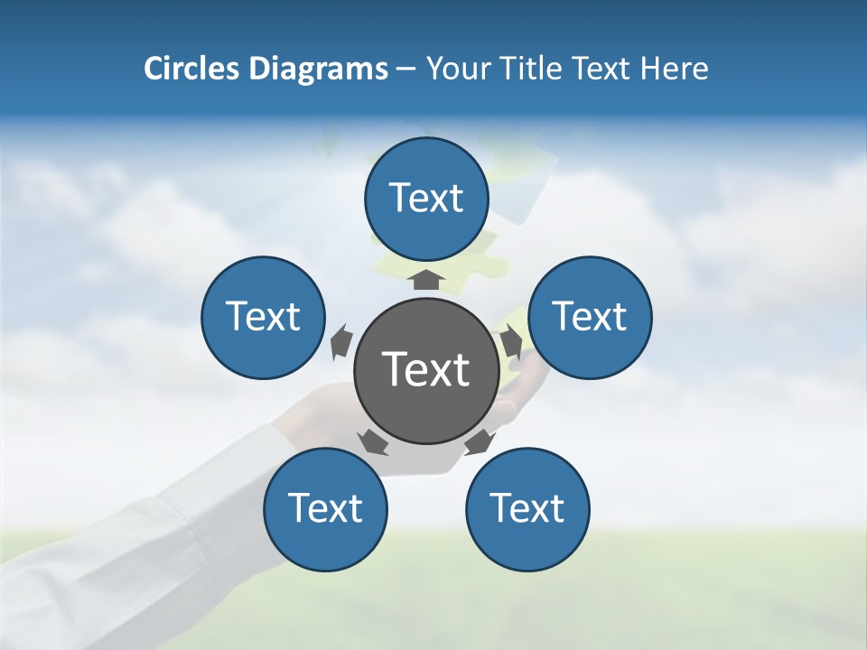 Meadow Hand Concept PowerPoint Template
