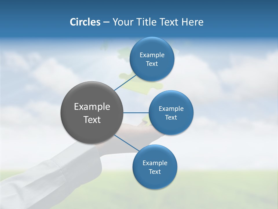 Meadow Hand Concept PowerPoint Template