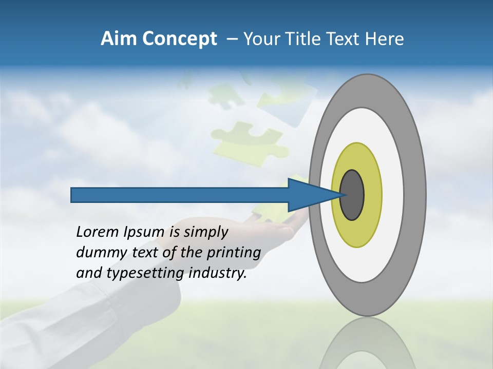 Meadow Hand Concept PowerPoint Template